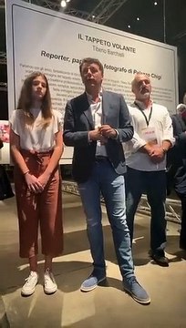 Renzi all'inaugurazione della mostra in ricordo di Tiberio Barchielli (18.10.19)
