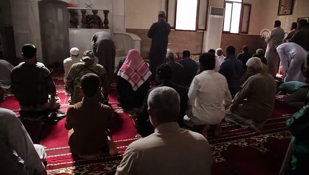 Tel Abyad'da terör tehdidinden uzak ilk cuma namazı