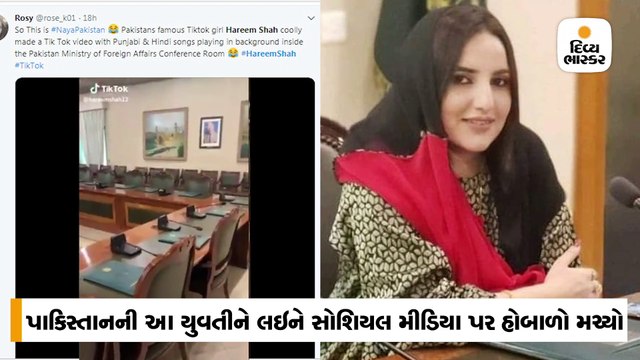 પાક વિદેશ મંત્રાલયમાં ઘૂસી ટિકટૉક વીડિયો બનાવ્યો, સોશિયલ મીડિયા પર આ યુવતીને લઇને બબાલ મચી