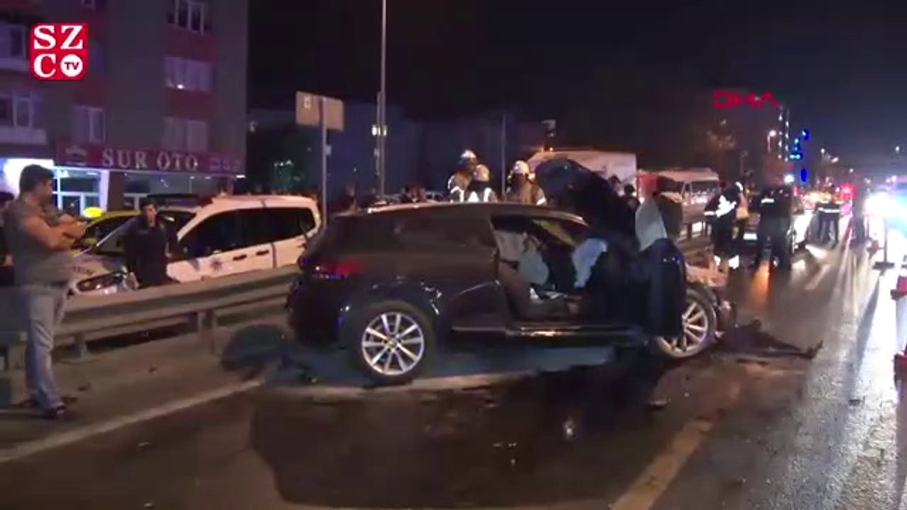 Makas atan alkollü sürücünün ayak parmakları koptu