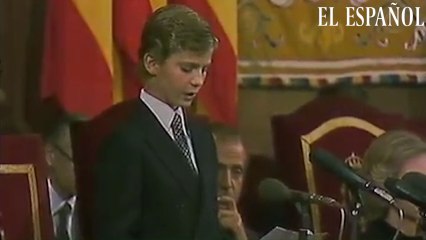 Primer discurso de Felipe VI como Príncipe de Asturias en 1981