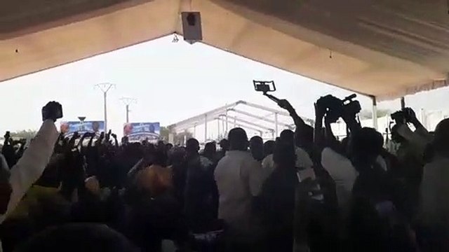 Magal à Ngabou- les talibés incontrôlables à l'arrivée de Sokhna Aïda