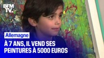 À seulement 7 ans, Mikail Akar est l’un des plus jeunes artistes peintres d’Allemagne