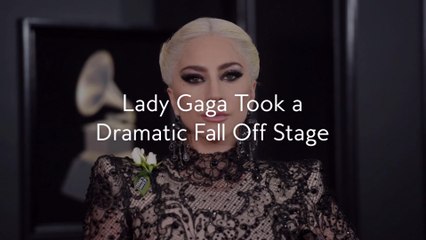 Lady Gaga Took a Dramatic Fall Off Stage