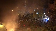 Disturbios en el centro de Barcelona en la noche del viernes