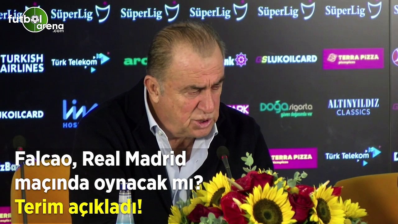 Falcao, Real Madrid maçında oynayaca mı? Fatih Terim açıkladı..
