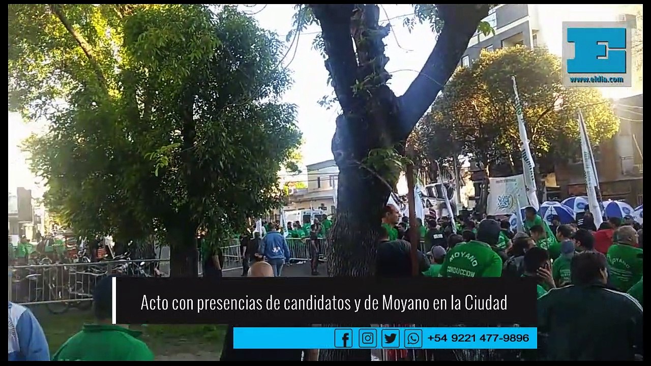 Acto con presencias de candidatos y de Moyano en la Ciudad