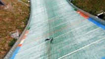 German Mountain Bike Pro Athlete Spills on World's Longest Jump Attempt