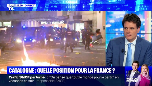 Espagne: marée humaine et affrontements à Barcelone - 18/10