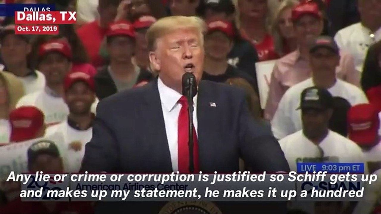 Trump Repeats 'Spy' Attack On Ukriaine Whistleblower At Campaign Rally: 'We Have To Know This'