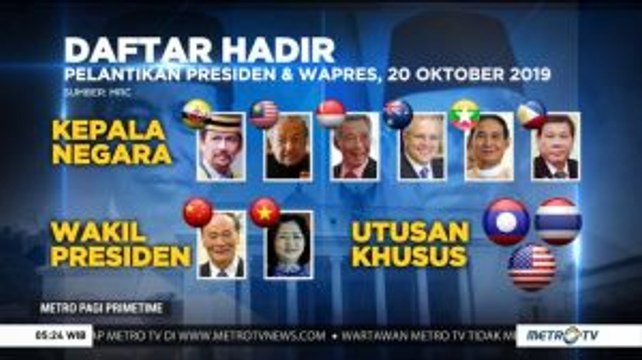 Ini Daftar Tamu Negara yang Hadir di Pelantikan Jokowi-Ma'ruf