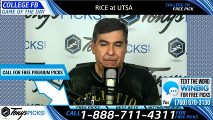 Rice UTSA College Football Pick 10/19/2019