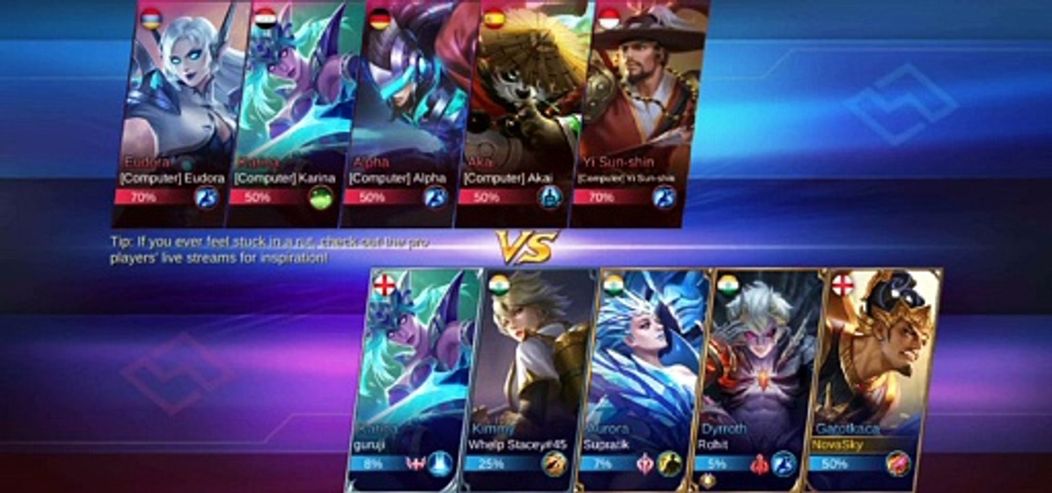 Mobile Legends Bang Bang Hero Gatotkaca Gameplay