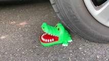 Crushing Crunchy   Soft Things by Car! - EXPERIMENT- ANTI STRESS TOY VS CAR