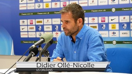 Didier Ollé-Nicolle (US Orléans) : "Un bon match, un bon résultat"