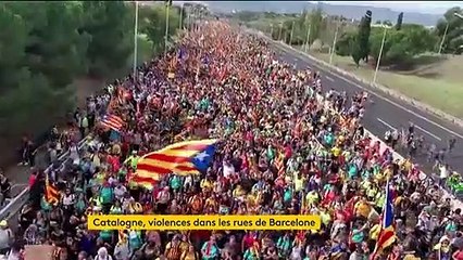 Espagne : nuit de violence entre les indépendantistes catalans et les forces de l'ordre