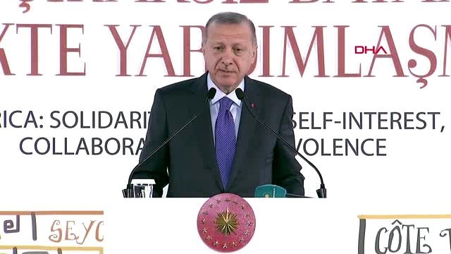 Cumhurbaşkanı erdoğan, 3. afrika ülkeleri dini liderler zirvesi'nde konuştu