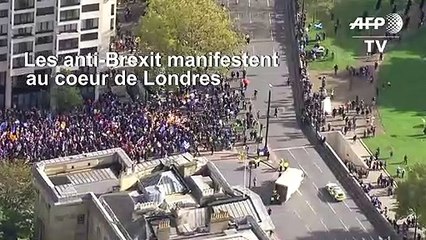 Pendant le débat au Parlement, défilé anti-Brexit à Londres
