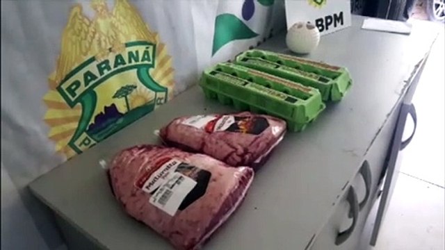 Após furtar picanha e ovos em supermercado, homem é detido pela PM