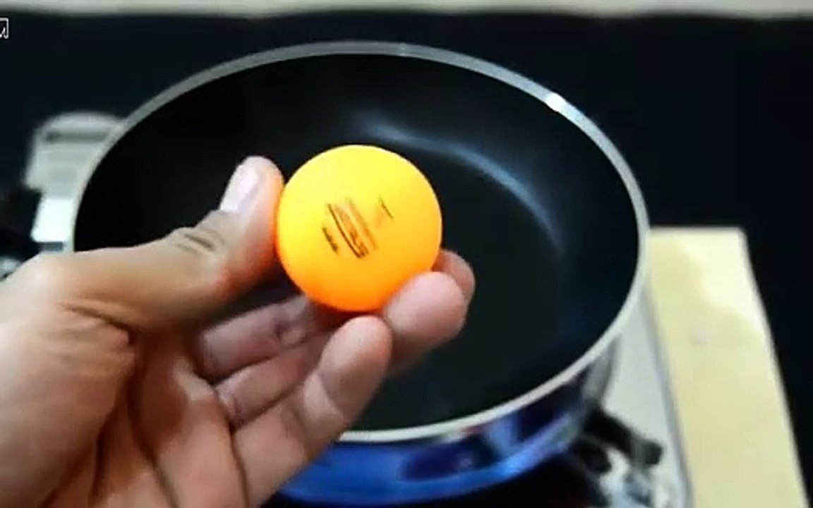 Frying a Ping Pong Ball, What's the Result?