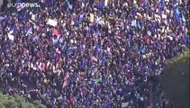 Milhares de pessoas em protesto contra o Brexit