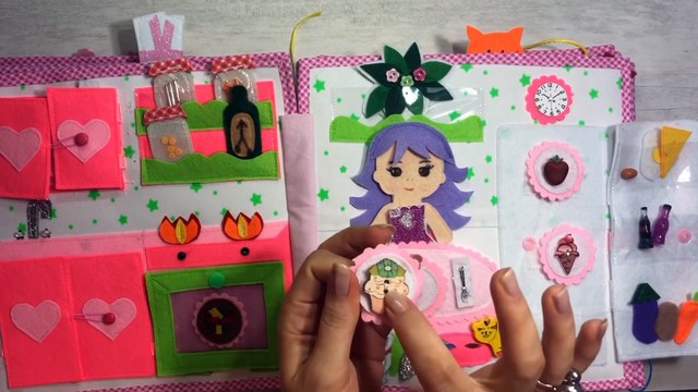 Melisa’ nın macera dolu yolculuğu. Aktivite kitabı, bebek evi, quiet book