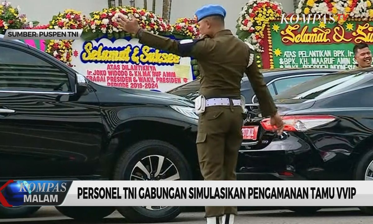 Personel TNI Gabungan Simulasikan Pengamanan Tamu VVIP