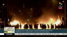 Fuertes protestas en Barcelona contra sentencia del 