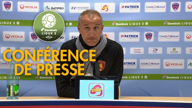 Conférence de presse Clermont Foot - Rodez Aveyron Football (0-1) : Pascal GASTIEN (CF63) - Laurent PEYRELADE (RAF) - 2019/2020