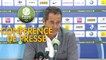Conférence de presse Grenoble Foot 38 - US Orléans (0-0) : Philippe  HINSCHBERGER (GF38) - Didier OLLE-NICOLLE (USO) - 2019/2020