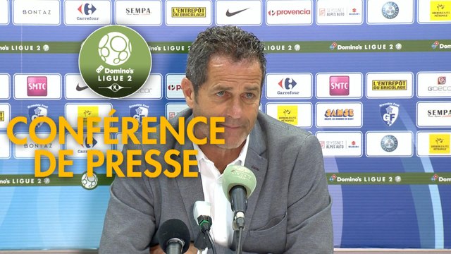 Conférence de presse Grenoble Foot 38 - US Orléans (0-0) : Philippe HINSCHBERGER (GF38) - Didier OLLE-NICOLLE (USO) - 2019/2020