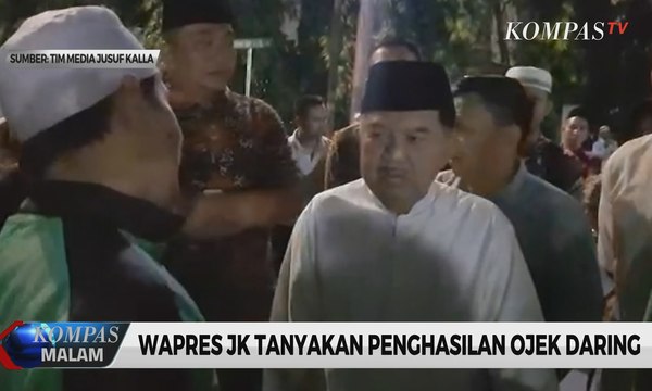 Wapres JK Wawancarai Pengemudi Ojek Daring
