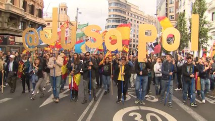 La situación en Cataluña marca la manifestación de Jusapol