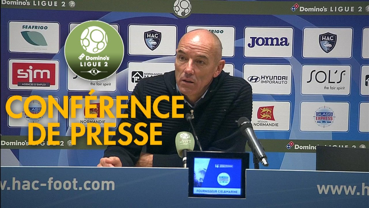 Conférence de presse Havre AC - FC Lorient (2-2) : Paul LE GUEN (HAC) - Christophe PELISSIER (FCL) - 2019/2020