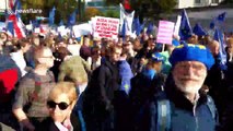 Time lapse clip shows thousands of Remainers on People's Vote March