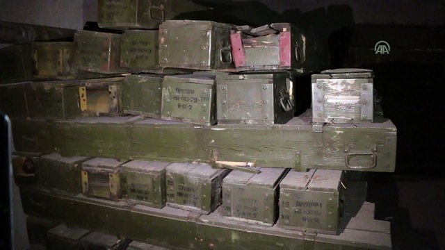 ABD'nin YPG/PKK'ya verdiği silah mühimmatları ele geçirildi