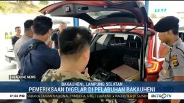 TNI-Polri Gelar Razia di Pelabuhan Bakauheni Jelang Pelantikan Presiden