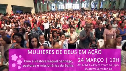 RAQUEL SANTIAGO LOUVANDO AO SENHOR