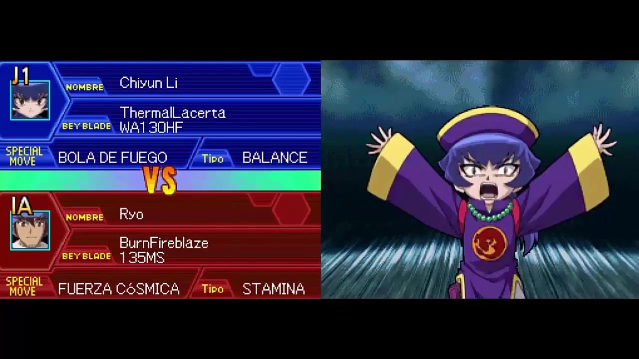 Beyblade Metal Masters NDS - Modo Arcade con Chiyun Li #MetalFight #Thermal_Lacerta #Gingka