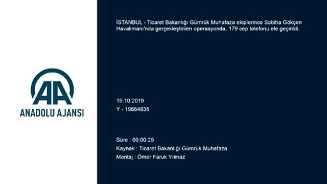 Sabiha Gökçen Havalimanı'nda 179 cep telefonu ele geçirildi - İSTANBUL