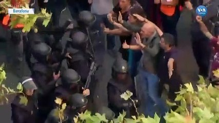 İspanya'nın Özerk Bölgesi Katalonya'daki Gösteriler Altıncı Gününde