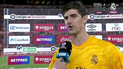 Courtois: "No creo que pase factura la situación de El Clásico"