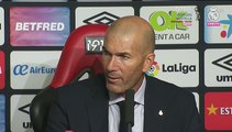 Zidane, tras la derrota en Mallorca: 