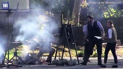 Kentucky BBQ is prepped at the Jennifer Lawrence wedding in RI