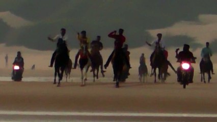 Mandvi beach horse racing | 2 km high zoom shoot video