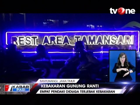 Kebakaran Hutan di Gunung Ranti, Empat Pendaki Terjebak