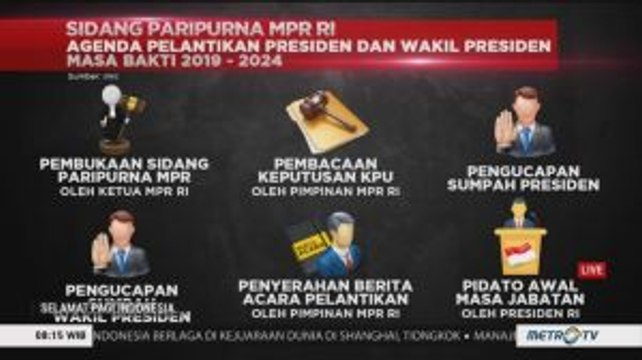 Ini Agenda Pelantikan Presiden dan Wapres Periode 2019-2024