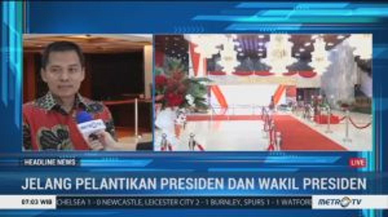 Sekjen MPR: Persiapan Pelantikan Jokowi-Ma'ruf 100 Persen