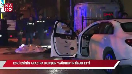 Download Video: Eski eşinin içinde bulunduğu araca kurşun yağdırıp intihar etti