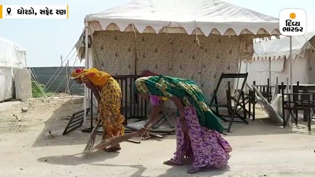 રણમાં ચારે તરફ પાણી, રણોત્સવમાં જવા માટે 10 કિમી લાંબો નવો રસ્તો શોધવો પડ્યો